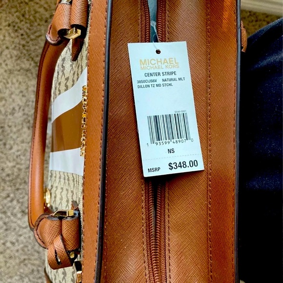 Michael Kors center stripe satchel - Picture 4 of 4